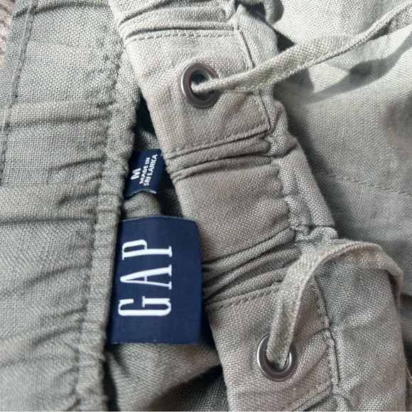 Gap army green linen blend joggers - Picture 3 of 3